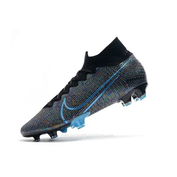 Zapatos Nike Mercurial Superfly Elite DF FG Longitud de onda Negro Azul